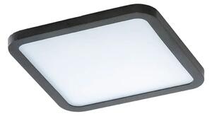 Bodové světlo Slim 15 Square 3000K Ip44 černé do sádrokartonu – Černá