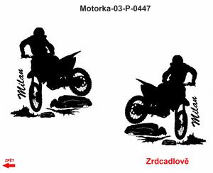 Motorka-03, Samolepky na zeď