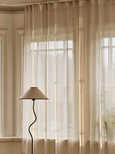 Průhledný závěs z balvny a lnu's multifunkční páskou Linn