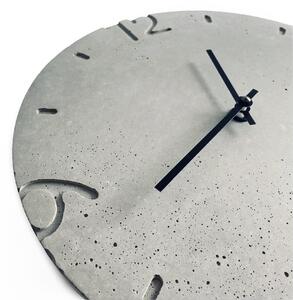 Nástěnné hodiny z betonu OBETON Jena - přírodní