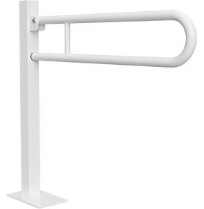 Bemeta Design HELP: Sklopný úchyt ve tvaru U ukotvený do země 850 mm, bílý, s krytkou - 301507323