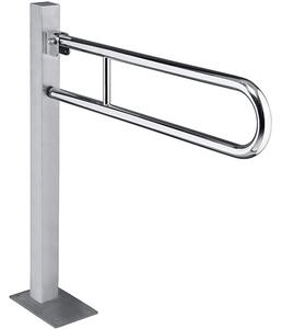 Bemeta Design HELP: Sklopný úchyt ve tvaru U ukotvený do země 850 mm, nerez, lesk, bez krytky - 301107321