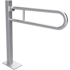 Bemeta Design HELP: Sklopný úchyt ve tvaru U ukotvený do země 813 mm, nerez, brus, s krytkou - 301507602