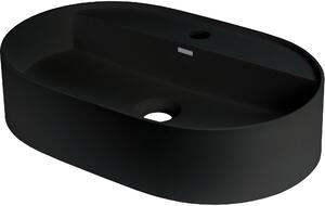 Deante Silia, granitové umyvadlo na desku 550x350x125mm, černá matná, DEA-CQS_NU6B