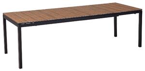 Rozkládací zahradní jídelní stůl TOFANE 198/248 cm 90 cm Hnědá