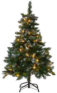 Umělý vánoční stromeček LED PALOMAR 120 cm Tmavě zelená