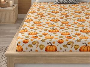 Prostěradlo z mikrovlákna AUTUMN PUMPKINS barevné 90x200 cm
