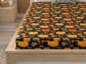 Prostěradlo z mikrovlákna ORANGE PUMPKINS barevné 90x200 cm
