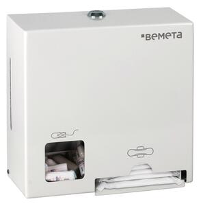 Bemeta Design Zásobník na tampony a hygienické vložky, nerez, bílý - 101403278