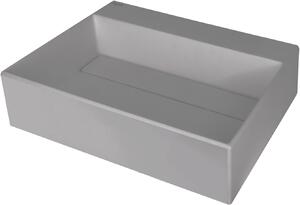 Deante Correo, granitové umyvadlo na desku 500x400x130 mm, šedá, DEA-CQR_SU5M