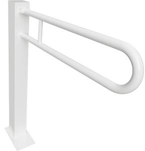 Bemeta Design HELP: Sklopný úchyt ve tvaru U ukotvený do země 813 mm, bílý, bez krytky - 301107604