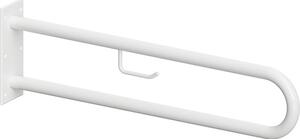 Bemeta Design HELP: Madlo, 750 mm, ve tvaru U, s držákem TP, bez krytky, bílá - 301907304