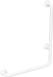 Bemeta Design HELP: Madlo, 680 mm, ve tvaru L, pravé, bez krytky, bílá - 301112064
