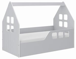 WD Dětská postel ve tvaru domečku - 160 x 80 cm Šedá