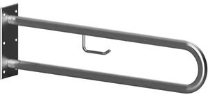 Bemeta Design HELP: Madlo, 600 mm, ve tvaru U, s držákem TP, bez krytky, nerez, mat - 301907272