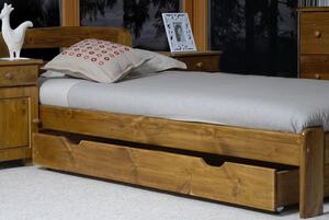 DRW Šuplík pod postel z masivu 150 cm - Barva dub