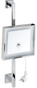Bemeta Design Kosmetické zrcátko, 200 x 200 mm, na tyči, s LED osvětlením - 116501672