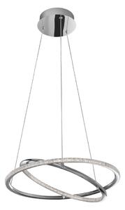 LED lustr Livorno 45 Chrome – Šedá