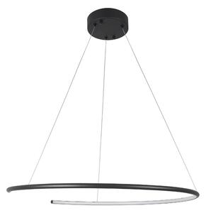 LED lustr Breda 70 černé – Černá