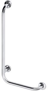 Bemeta Design HELP: Madlo, 890 mm, ve tvaru L, levé, s krytkou, nerez, mat - 301112042
