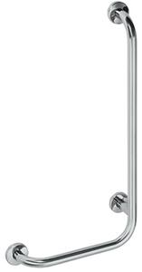 Bemeta Design HELP: Madlo, 890 mm, ve tvaru L, pravé, s krytkou, nerez, mat - 301122042