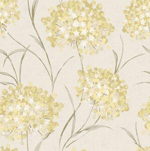 Vliesová tapeta na zeď, žlutá, béžová, květinový vzor, 140330, Laura Ashley 4