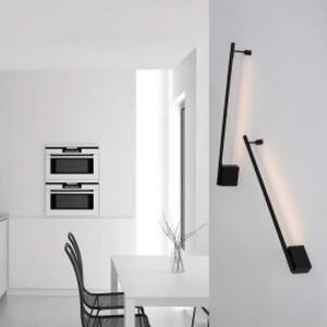 LED nástěnné svítidlo Gropius 60 černé – Černá