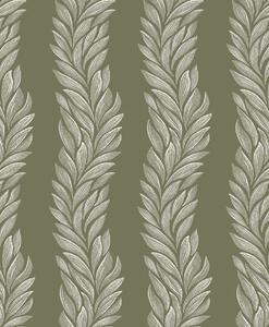 Vliesová tapeta na zeď, zelená, bílá, listy, 140321, Laura Ashley 4