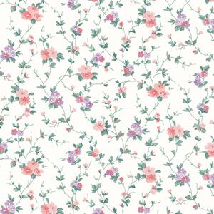Vliesová tapeta na zeď, zelená, fialová, květy, 122765, Laura Ashley 4