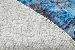 Makro Abra Kusový koberec pratelný MIRO 51709.803 Abstraktní protiskluzový modrý zlatý Rozměr: 120x170 cm