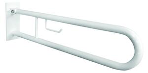 Bemeta Design HELP: Madlo, 750 mm, ve tvaru U, s držákem TP, sklopné, s krytkou, bílá - 301407303