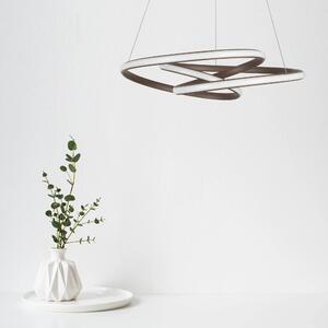 LED lustr Menton 52 Hnědá