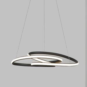 LED lustr Menton 52 černé – Černá