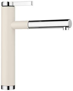 Dřezová baterie Blanco LINEE S s vytahovací sprškou bílá soft/chrom 526957