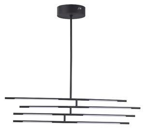 LED lustr Raccio 84 černé – Černá