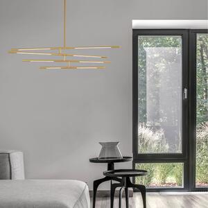 LED lustr Raccio 84 zlaté – Zlatá