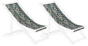 Sada 2 náhradních potahů na lehátko ANZIO/AVELLINO 113 x 44 cm Vícebarevná