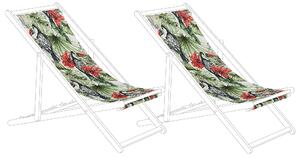 Sada 2 náhradních potahů na lehátko ANZIO/AVELLINO 113 x 44 cm Vícebarevná