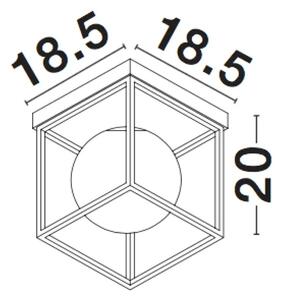 Designové stropní svítidlo Juliet 18 Mosaz – Zlatá