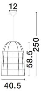 Dřevěný lustr Aurora 40.5 bílé – Bílá