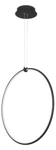 LED lustr Ring – Černá