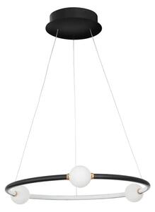 LED lustr Celia 64 černé s dálkovým ovládáním – Černá