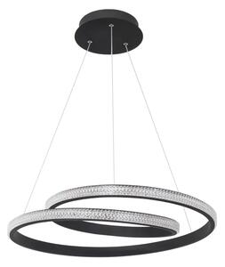 LED lustr Grania 55 černé – Černá