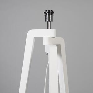 Stojací lampa stativ bílá s odstínem 50 cm černá - Puros