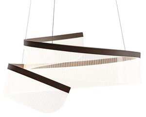 LED závěsné svítidlo 2356 lm 3000K kávová ITALUX Rustin PND-58728-45W-3K