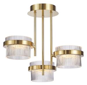LED závěsné svítidlo 2603 lm 3000K zlatá ITALUX Tiara PND-77362-3-24W-GD