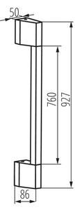 Kanlux 45872- LED Venk. nást. sv. YALTE LED/8,5W/230V 3000/4000/6500K IP54 černá
