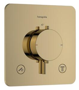 Sprchová a vanová baterie Hansgrohe Ecostat Comfort Q bez podomítkového tělesa leštěný vzhled zlata 33713990