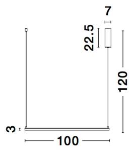 LED lustr Eterna 100 bílé – Bílá