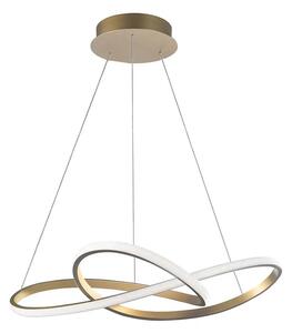 LED lustr Fusion 72 zlaté – Zlatá